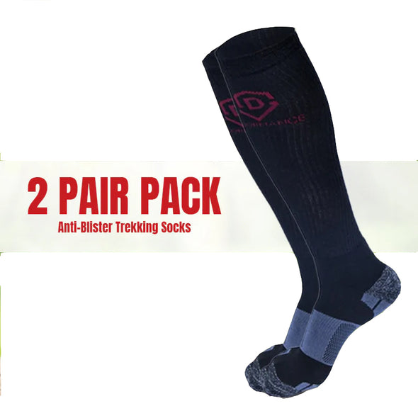 Anti-blister Trekking compression Socks-pack of 2