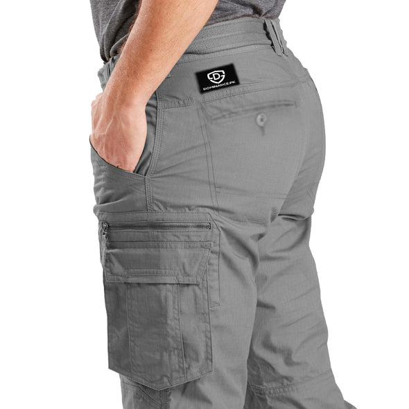 Dominance Stretchable cotton Cargo Trouser | Cargo Pants - Grey