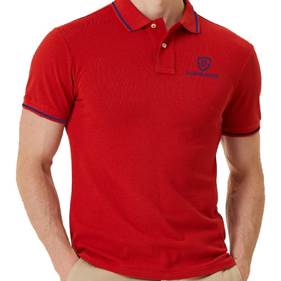 Imperial Red Classic Half Sleeves Cotton Polo Shirt (POLO-611)