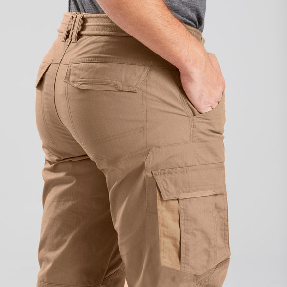 6 Pocket Stretchable Cotton Cargo Trouser – Brown