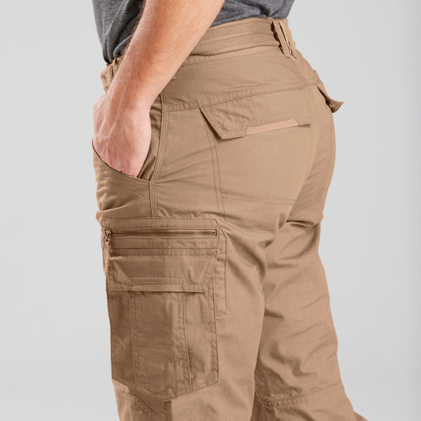 6 Pocket Stretchable Cotton Cargo Trouser – Brown